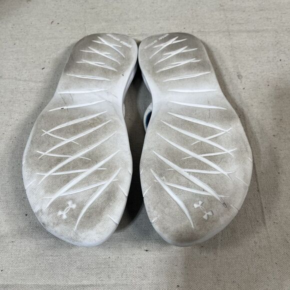 Under Armour 4D Foam Women's Size 8 Comfort Flip Flops Sandals Thong Blue - Picture 10 of 10